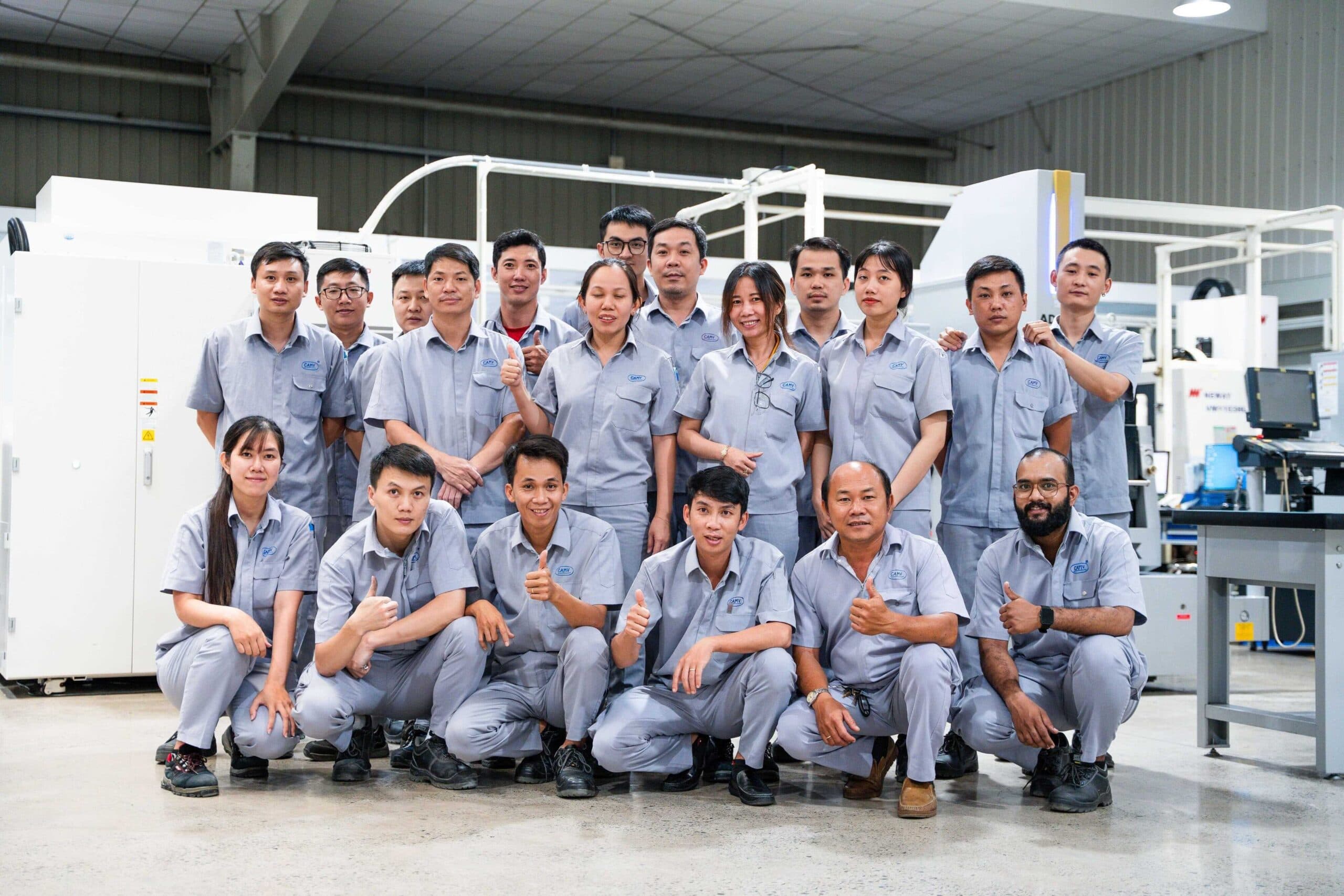 QC and measuring equipment with finished parts